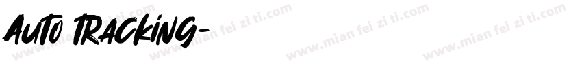 Auto tracking字体转换